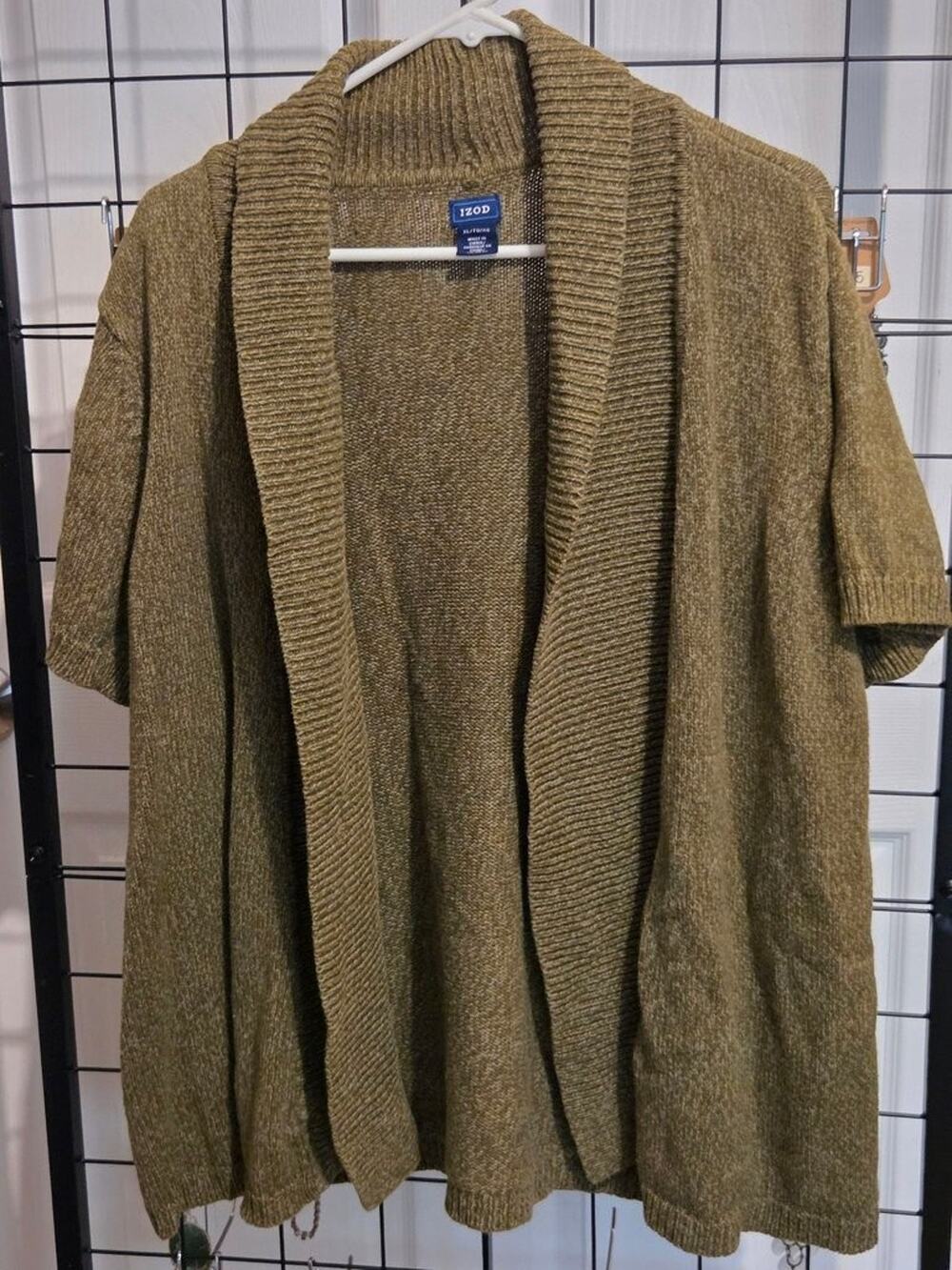 Izod Open-Front Loose Knit Cardigan